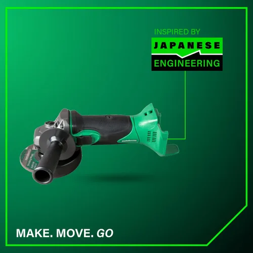 Vista 11 de Metabo HPT Kit de amoladora angular de potencia con interruptor deslizante multivoltios de 18 V, herramienta eléctrica de motor de alto par