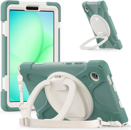 Vista 96 de 360 Rotation Case for Galaxy Tab ActivePro/Tab Active4 Pro/Active 5 Pro 10.1" Sturdy Cover Rotate Ring Stand Shoulder Carrying Strap Hand Strap