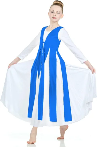 Vista 4 de Danzcue Túnica metálica de serpentina para niñas (vestido no incluido)