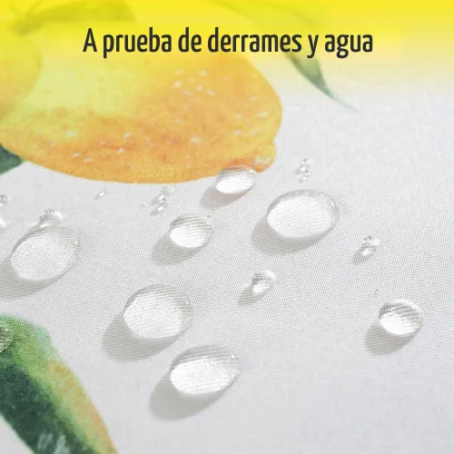 Vista 4 de MATIRUG Mantel rectangular de verano floral amarillo con fruta de limón, 52 Limón-2