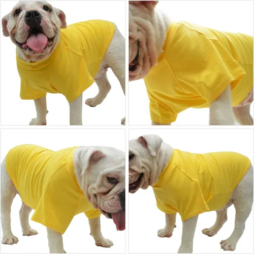 Vista 111 de Lovelonglong 2019 - Ropa para mascotas, Disfraces para Perro, Ropa Camisetas en blanco para Perros Grande Medianos Pequeños 100% Algodón 18