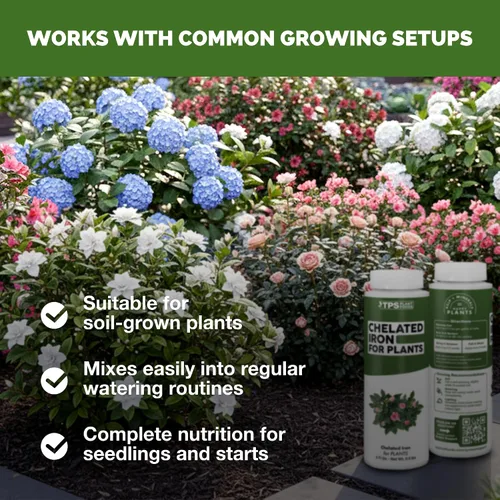 Vista 5 de Hierro quelado para plantas - Suplemento de hierro líquido para hojas