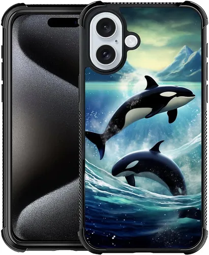 Vista 223 de Funda compatible con iPhone 8 Plus, diseño de oso de bosque otoñal, a prueba de golpes, antiarañazos, carcasa trasera de policarbonato duro