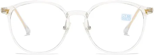 Vista 2 de Gafas de miopía de gran tamaño para hombres y mujeres, gafas de miopía de gran tamaño, uso diario, lentes de distancia Claro
