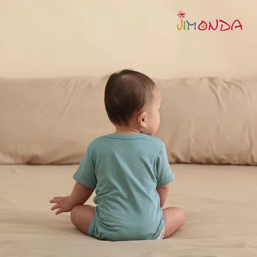 Vista 65 de Jimonda Body de rayón de bambú de manga corta para bebés, niños y niñas, trajes suaves para recién nacidos