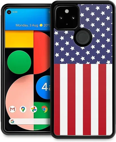 Vista 173 de Compatible con Google Pixel 4A 5G Mobile Case Creative Acrylic Panel trasero Silicona Protección Grip especialmente diseñado para Google Pixel 4A 5G