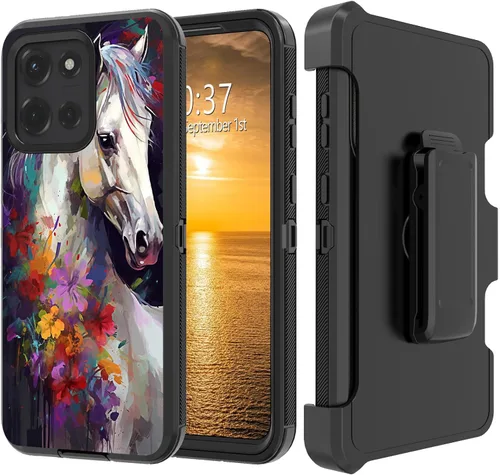 Vista 183 de Funda para Moto G Stylus 5G 2023 con funda de clip para cinturón y soporte, resistente de doble capa, resistente a prueba de golpes, para Motorola