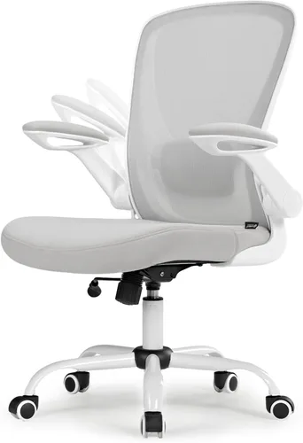 Vista 14 de EUREKA ERGONOMIC Sillas de escritorio de oficina en casa, silla de escritorio ergonómica con ruedas, silla de computadora con malla transpirable
