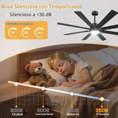 Vista 6 de Ventilador de techo de bronce aceitado interior de 52 pulgadas