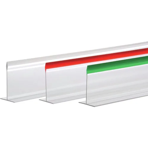 Vista 2 de Divisor de estante Divisor en forma de T Acrílico transparente 30" L x 3" H