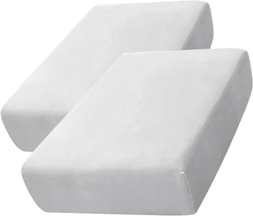 Vista 27 de CONRUSER Funda de cojín elástica de terciopelo suave, funda de cojín de felpa de terciopelo suave, fundas de sofá, protector de muebles con parte