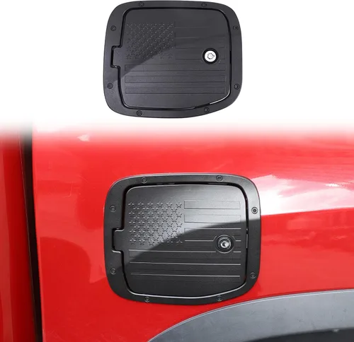 Vista 12 de HAPPYHORSE Tapa de Repuesto para Tanque de Combustible con Cerradura Antirrobo Compatible con Toyot@ Tacoma 2016-2022 Tapa Decorativa de Llenado