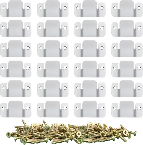 Vista 11 de DEEPDREAM 12 conectores seccionales de sofá de metal, clips de sofá, conector de muebles entrelazados con 28 tornillos