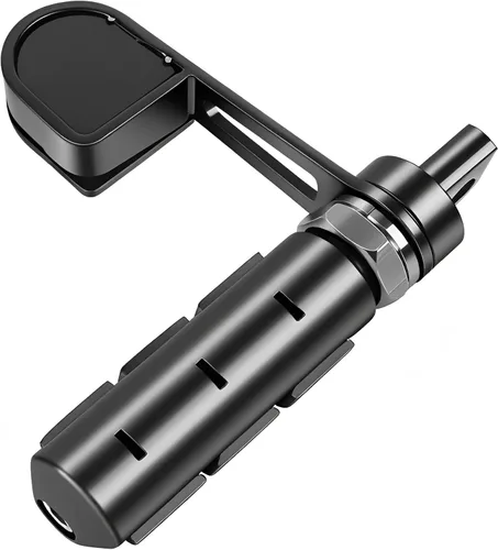 Vista 5 de Hdmt Anti-Vibración Estriberas de Motocicleta Juego de Soportes de Reposapiés con Reposatalos para Harley Softail Sportster Dyna Fxwg Fxr Modelos
