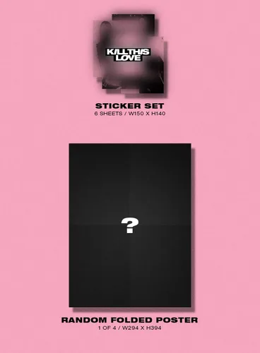 Vista 6 de BLACKPINK - KILL THIS LOVE [PINK ver.] (segundo mini álbum) CD+52p Photobook+Libro de letras+4 tarjetas fotográficas+tarjeta fotográfica