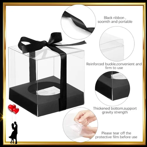 Vista 3 de 96 cajas individuales para cupcakes, contenedor para cupcakes, contenedor transparente para cupcakes, soporte de plástico para almacenamiento