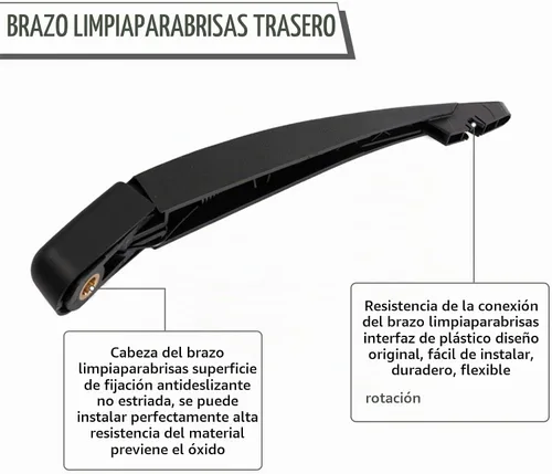 Vista 4 de Juego de tuercas para limpiaparabrisas trasero, repuesto para Ford Escape 2008-2012, FLEX 2009-2019, Mercury Mariner 2008-2011, Mazda Tribute