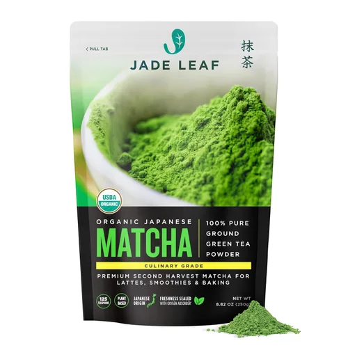 Vista 18 de Jade Leaf – Té verde en polvo, orgánico y japonés, de grado culinario supremo (el preferido por los Chefs y cafeterías para mezclar & hornear)