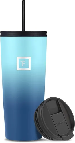 Vista 14 de IRON °FLASK Taza clásica - Botella de agua de acero inoxidable aislada al vacío, de doble pared, taza para beber, taza de viaje aislada