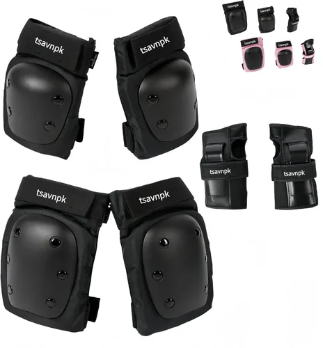 Vista 10 de Adult Knee and Elbow Pads Set with Wrist Guards,Protective Gear for Skating