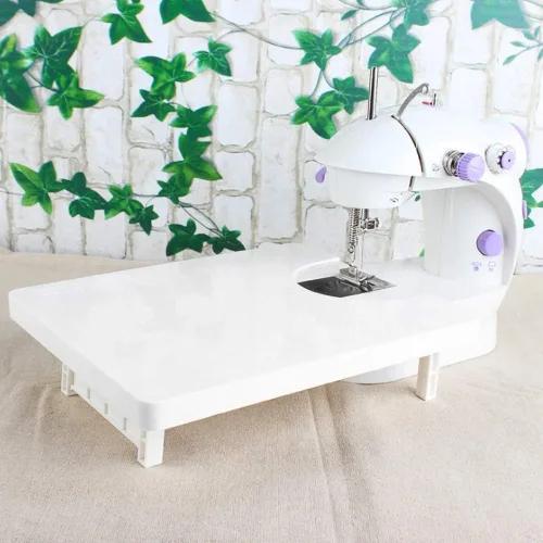Vista 2 de Maxmartt Mini máquina de coser de plástico extensión mesa tablero 10.1 x 8.2 pulgadas hogar DIY artesanía accesorios
