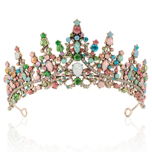 Vista 13 de COCIDE Tiaras para mujeres y niñas, Cristal Diamante falso, Cristal