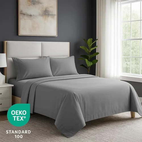 Vista 97 de Pure Bedding Juego de Sábanas Twin - Sábanas de Cama de Microfibra Ultra-Suave 1800 - Doble Cepillado - Bolsillos Profundos - Ajuste Fácil - Extra
