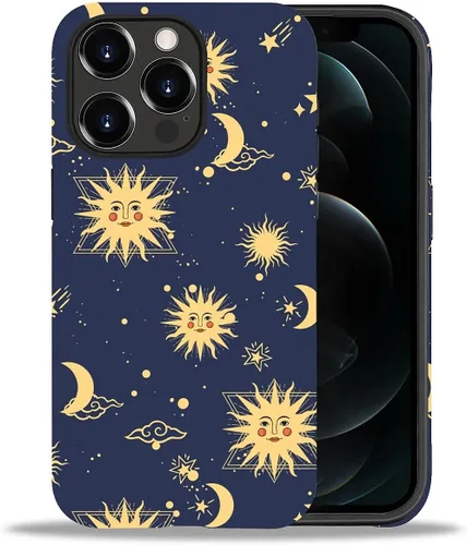 Vista 55 de DAIZAG Funda compatible con iPhone 11, hermoso color arena, patrón completo, carcasa rígida híbrida de plástico TPU + funda de protección