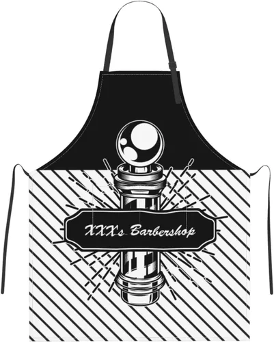 Vista 11 de Delantal de peluquería personalizado para hombres y mujeres, con logotipo, con foto, con bolsillos, delantal personalizado