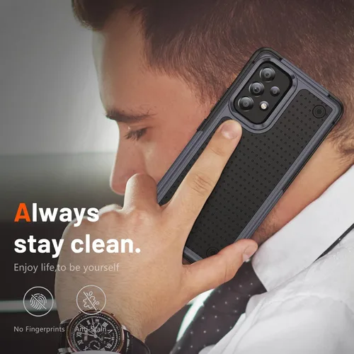Vista 134 de Jeylly Compatible con Samsung Galaxy A22 5G Funda, Funda Samsung A22 5G con 2pcs protectores de pantalla de vidrio templado