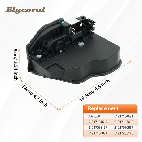 Vista 4 de Motor de actuador de cerradura de puerta delantera izquierda del lado del conductor, compatible con BMW 128i 230i 320i 325i 328i 335i 550i 740i M2