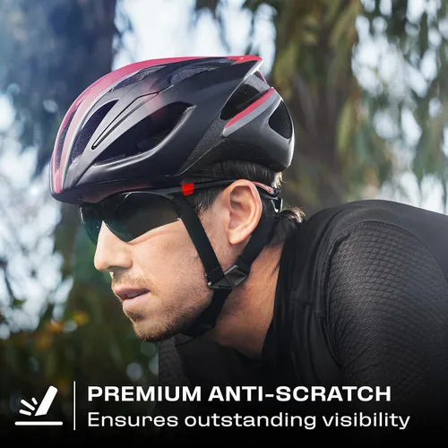 Vista 4 de NoCry Gafas de seguridad transparentes para hombres y mujeres; gafas de trabajo ligeras con brazos ajustables y agarres antideslizantes y lentes