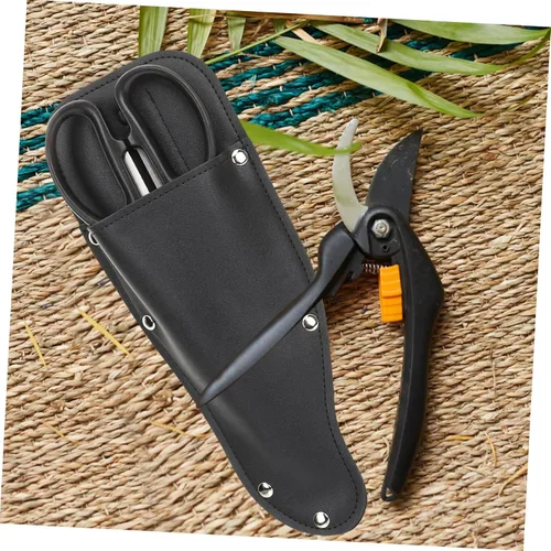 Vista 5 de Happyyami Pinza de podadora de cuero para tijera, abrazaderas de inglete para recortar alicates, soporte para herramientas de caza, protector