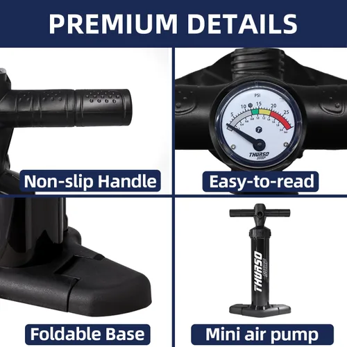 Vista 3 de THURSO SURF Paddle Board Pump SUP Replacement Hand Pump for Inflatables Inflation Deflation Lightweight Portable Max 29 psi