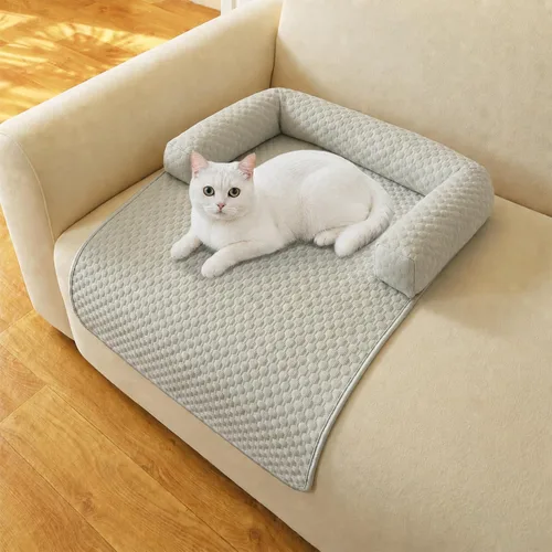 Vista 12 de Alfombrillas calmantes para cama para perros con soporte para el cuello y Negro