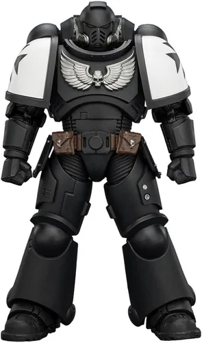 Vista 11 de JOYTOY 1/18 Warhammer 40,000 Figura de acción Space Wolves Hvarl Colección Red-Blade Modelo Regalo de cumpleaños Jt00140