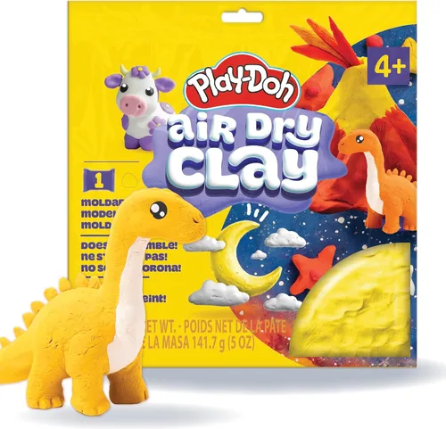 Vista 11 de Play-Doh Arcilla seca al aire, bolsa de arcilla azul de 5 onzas, suministros de arte, suministros de manualidades, herramientas y kit de arcilla