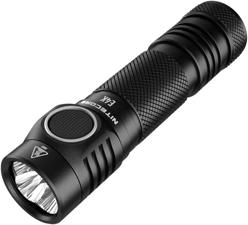 Vista 4 de Nitecore Linterna recargable compacta E4K de 4400 lúmenes EDC con organizador LumenTac
