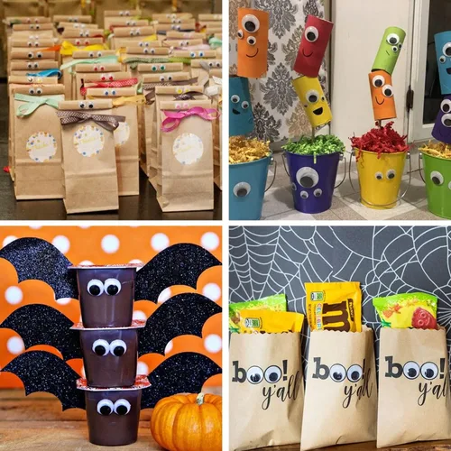 Vista 7 de LOMIMOS 1500pcs Wiggle Googly Eyes con autoadhesivo, 0.157 in-0.591 in, para decoración de manualidades de bricolaje