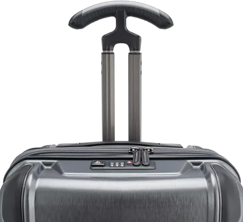 Vista 3 de Traveler's Choice Silverwood II Hardside Expandable Spinner, Gray-Out of Stock, 30" Checked Luggage