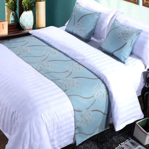Vista 3 de Twelve Bufanda de cama regalo 2 unids funda de almohada, corredor de cama ondulante, ropa de cama King, bufandas de casa de huéspedes, hotel