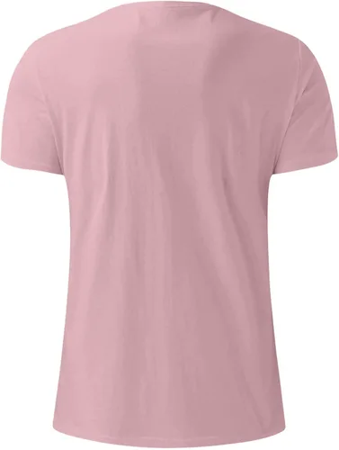 Vista 4 de Generic Camisas casuales para hombre, cuello redondo, manga corta, sueltas, de verano, a la moda