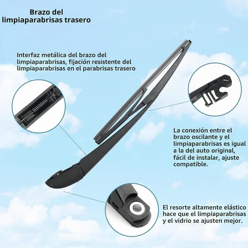 Vista 4 de Kits de limpiaparabrisas trasero para Kia Soul 2010-2019