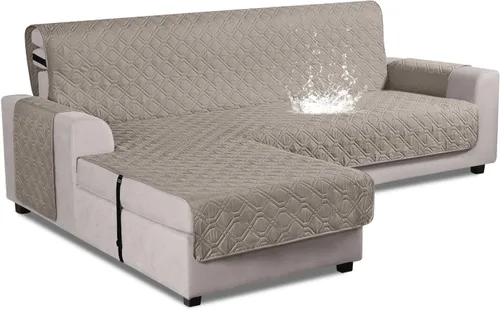 Vista 7 de VANSOFY Fundas de Sofá Seccional Mejoradas 100% Impermeables en Forma de L Funda Reversible para Chaise Lounge Funda Protectora de Sofá Seccional