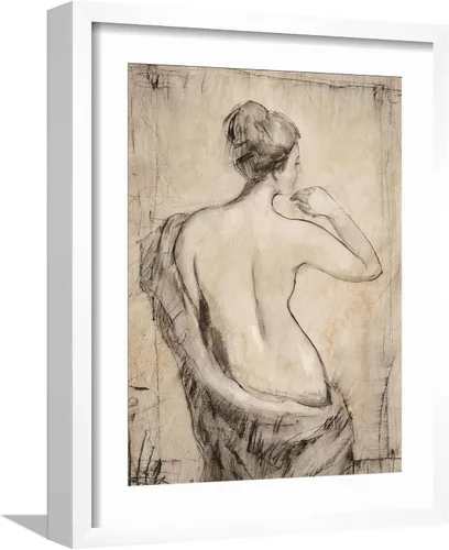 Vista 17 de ART.COM Impresiones artísticas enmarcadas para pared, estudio de desnudo neutro II por Tim O'toole, decoración figurativa, 12 x 16 pulgadas, marco