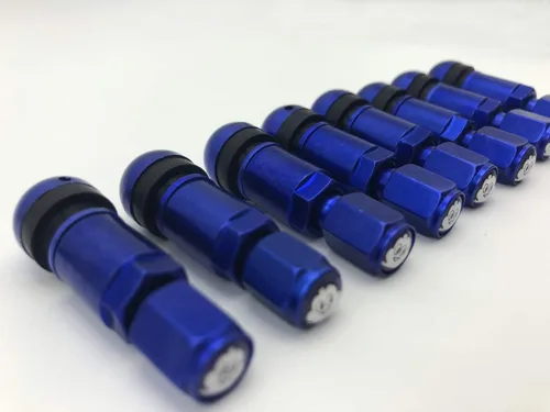 Vista 5 de 8 piezas de válvula de neumático sin cámara para automóvil, atornillado, aleación de aluminio, a prueba de explosiones, neumático, TPMS, vástago