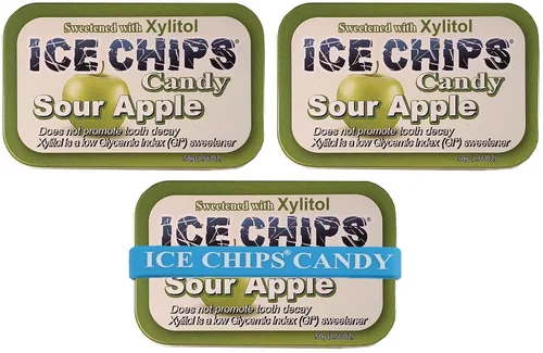 Vista 6 de ICE CHIPS Latas de caramelo de xilitol (Clove Plus, paquete de 3) - Incluye banda como se muestra