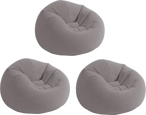 Vista 10 de Intex Bolsa silla inflable, 42" x 41" x 27," Beige