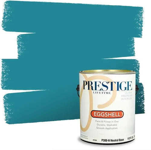Vista 37 de PRESTIGE Pintura exterior e imprimación en uno, Apalaches, plano, 1 galón