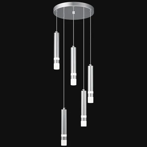 Vista 13 de Lámpara colgante moderna para cocina, lámpara LED regulable, cromada, mini iluminación colgante para isla de cocina, dormitorio, mesita de noche